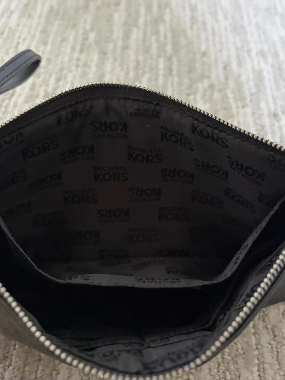 Michael Kors Jet Set Large Monogram PVC Clutch Wristlet